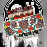 『JAPANESE MASK・お面』Microfiber Towel by HIRO