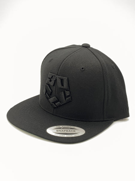 Tribal Streetwear - 30 YEAR T-STAR BLACK ON BLACK SNAPBACK CAP